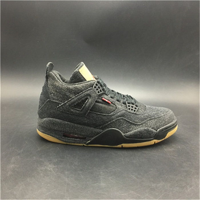 Jordan4 Levi's Black (GS) (Levi's Tag)  AQ9103-001