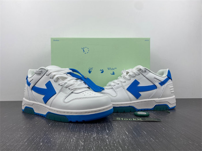 OFF-WHITE Out Of Office "OOO" Low White Blue  OMIA189S21LEA0010145