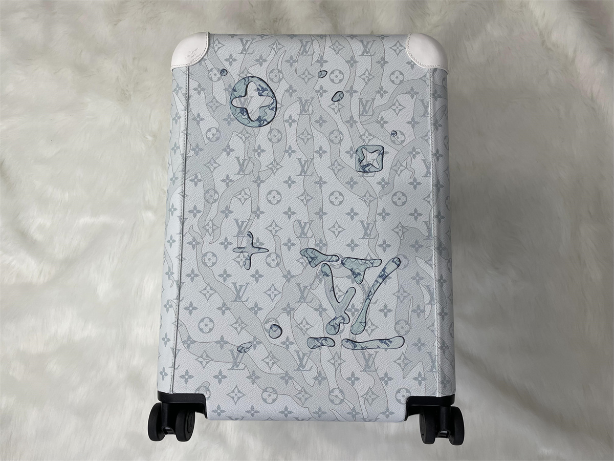 LV Luggage/suitcase White Blue 24 inch (40x26x66cm, 5.8kg)