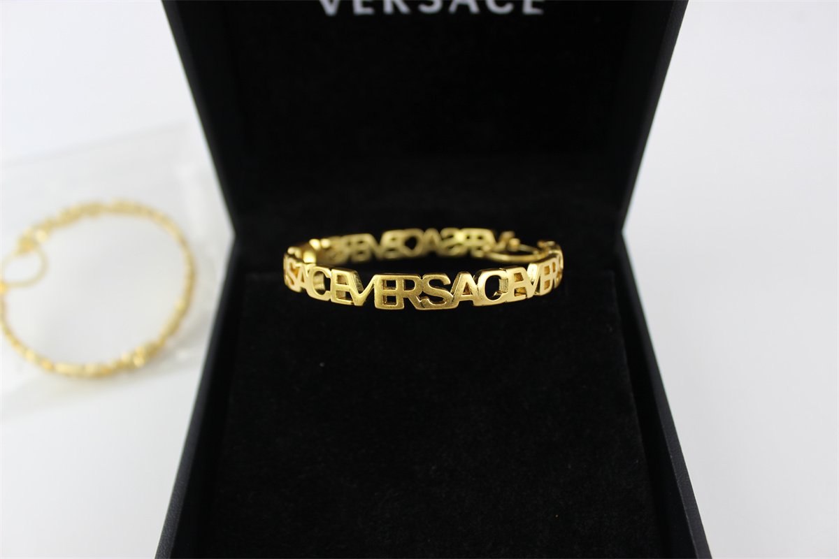 Versace LOGO Hoop Earrings