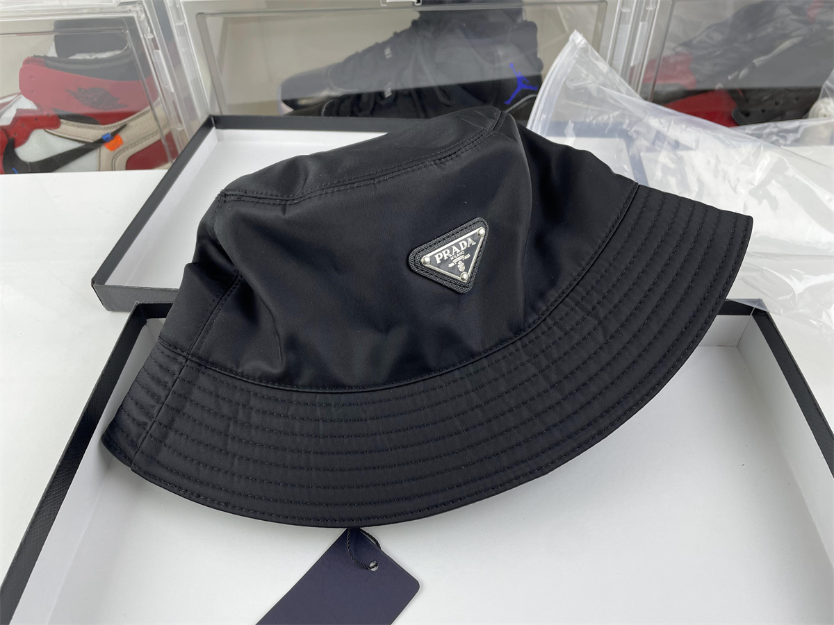 Prada Black Bucket Hat