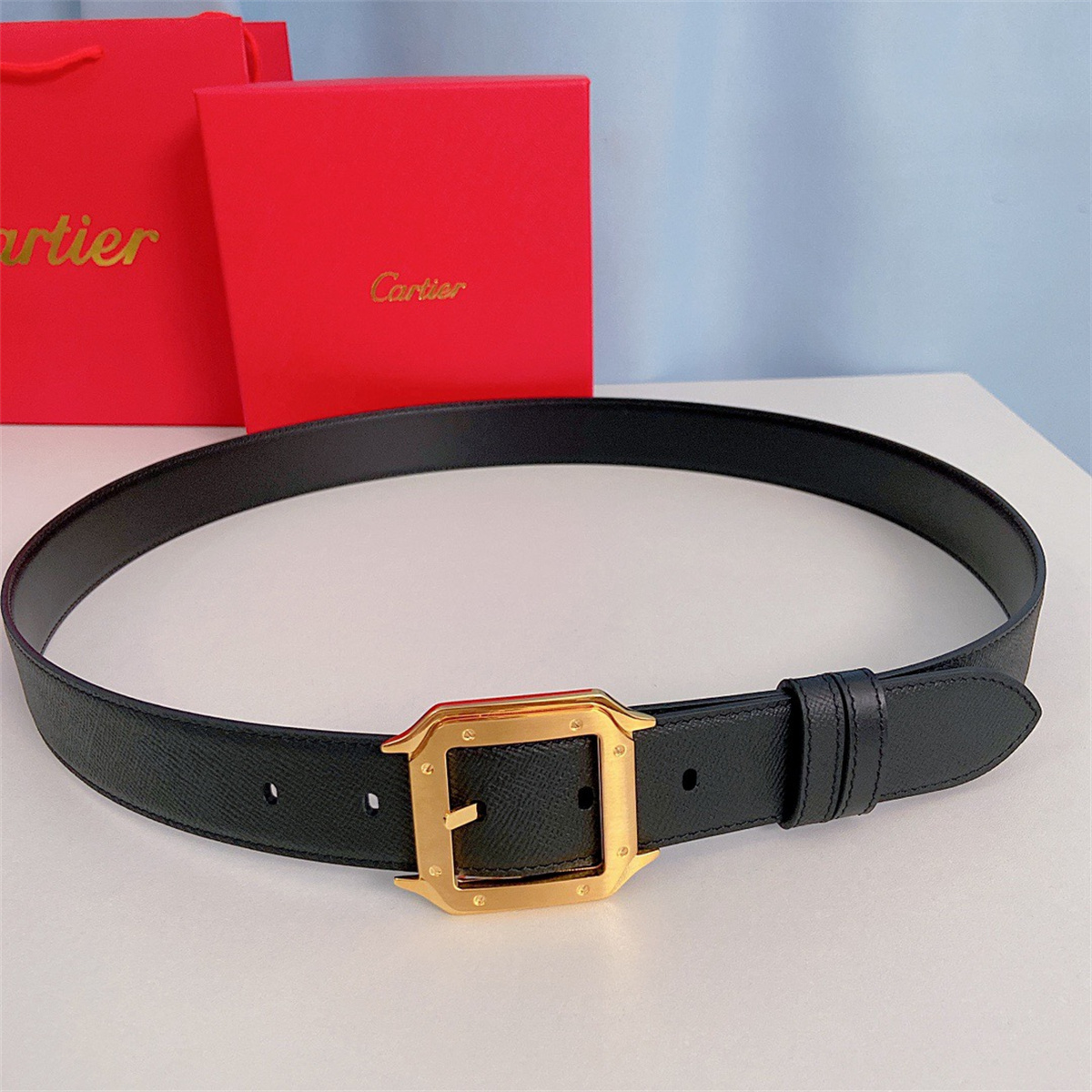 Cartier Santos Leather Belt