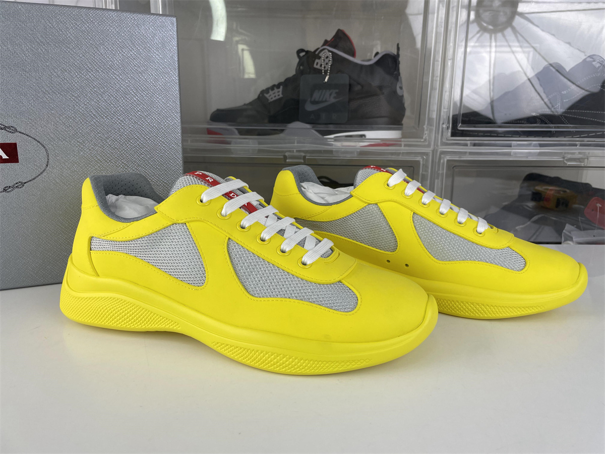 Prada America Cup Matt Yellow Grey mesh