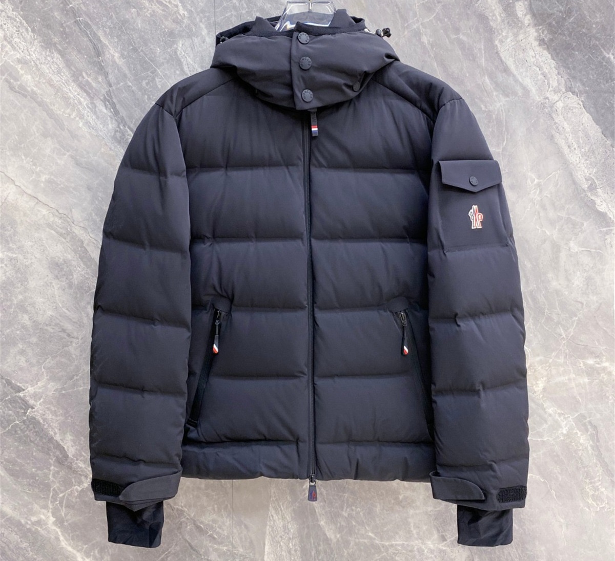 Moncler Montgetech Dark Blue Winter Coat, (S- 3XL)