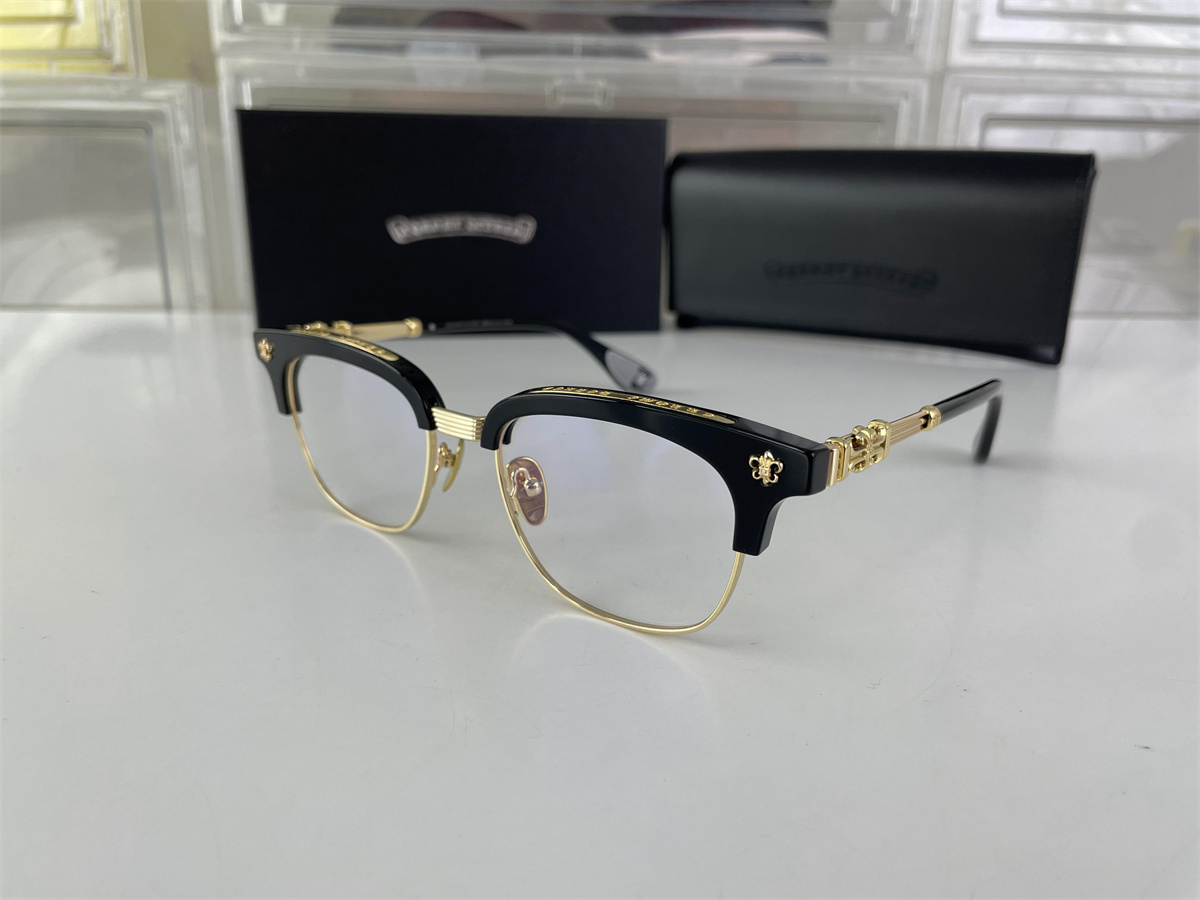 Chrome Heart  Black Gold Sunglasses